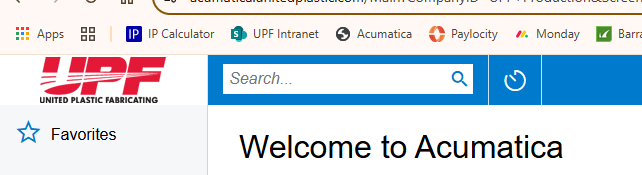 How to Reset Your Acumatica Password – United Plastic Fabricating